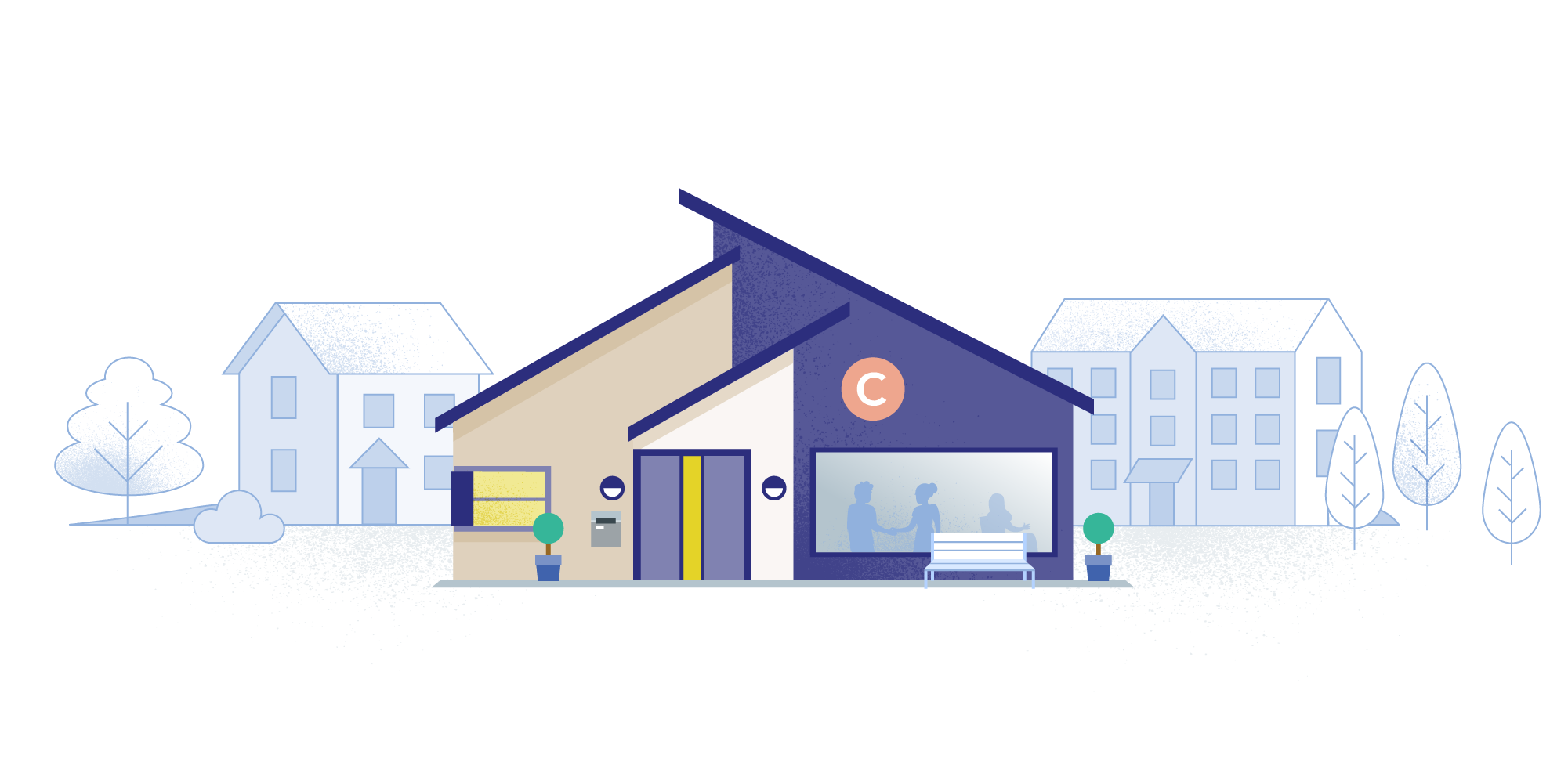 Community centre illustration