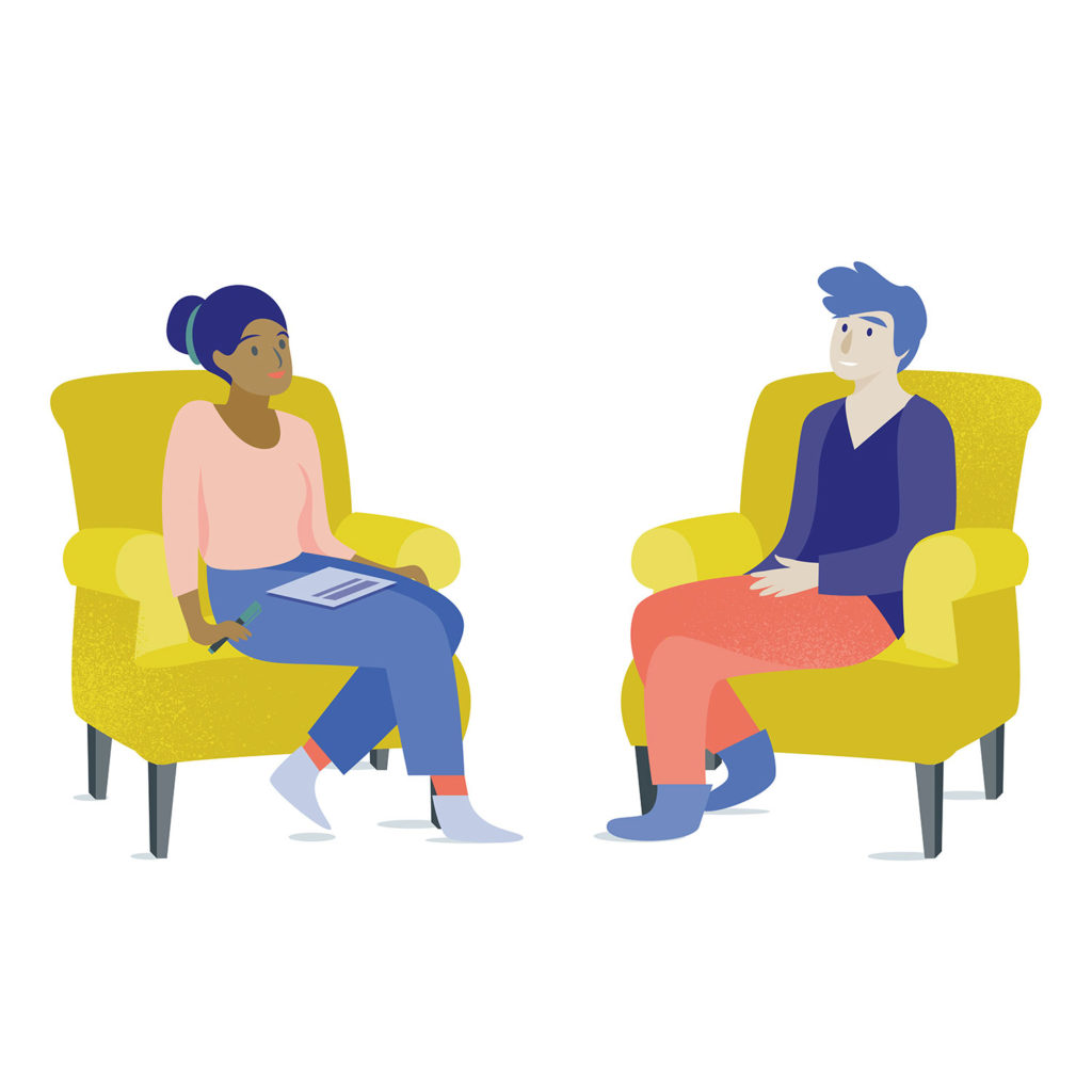 One on one counselling session