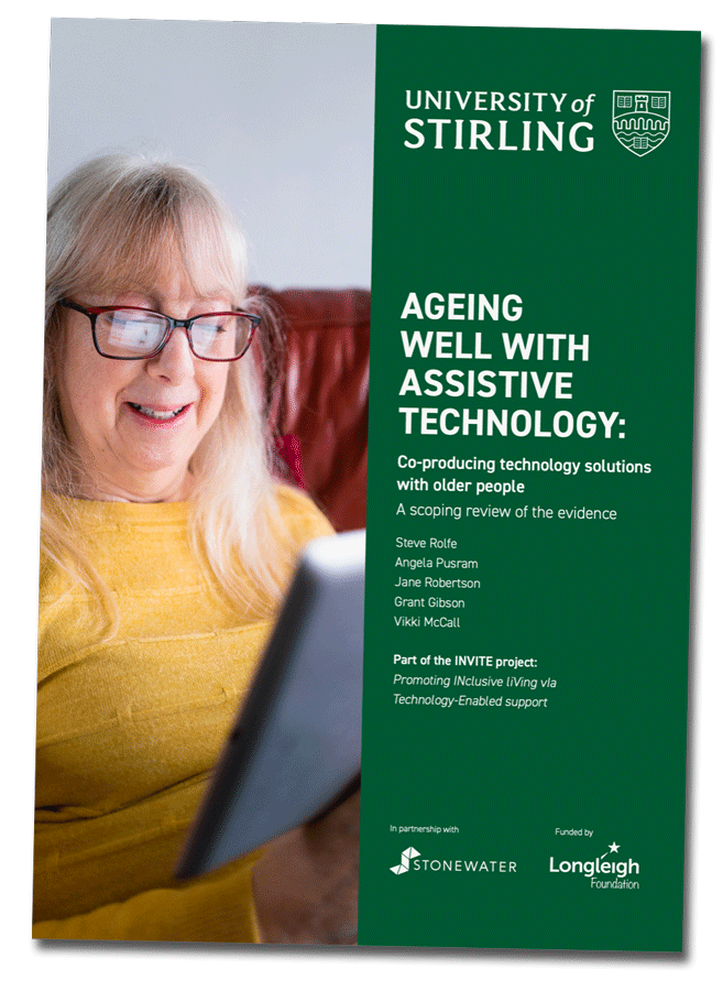 Image showing the University of Stirling Booklet - Ageing well with assistive technology